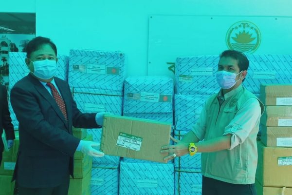 Handing over of the state-to-state donation items to Malaysian Government
